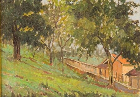 Artwork by Casemiro Ramos Filho, Mangueiras - Estação do Riachinho, Made of oil on canvas board