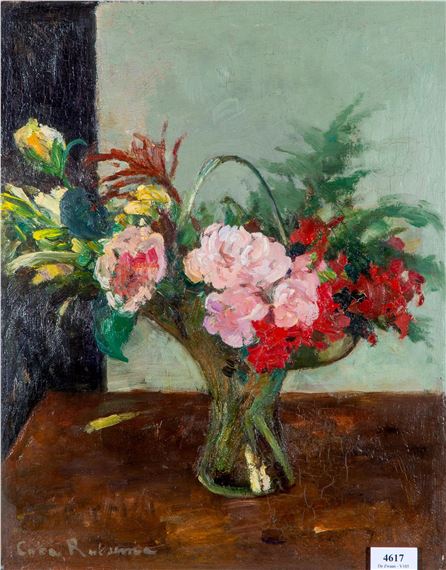 Coba Ritsema | Rozen in een glazen vaas | MutualArt
