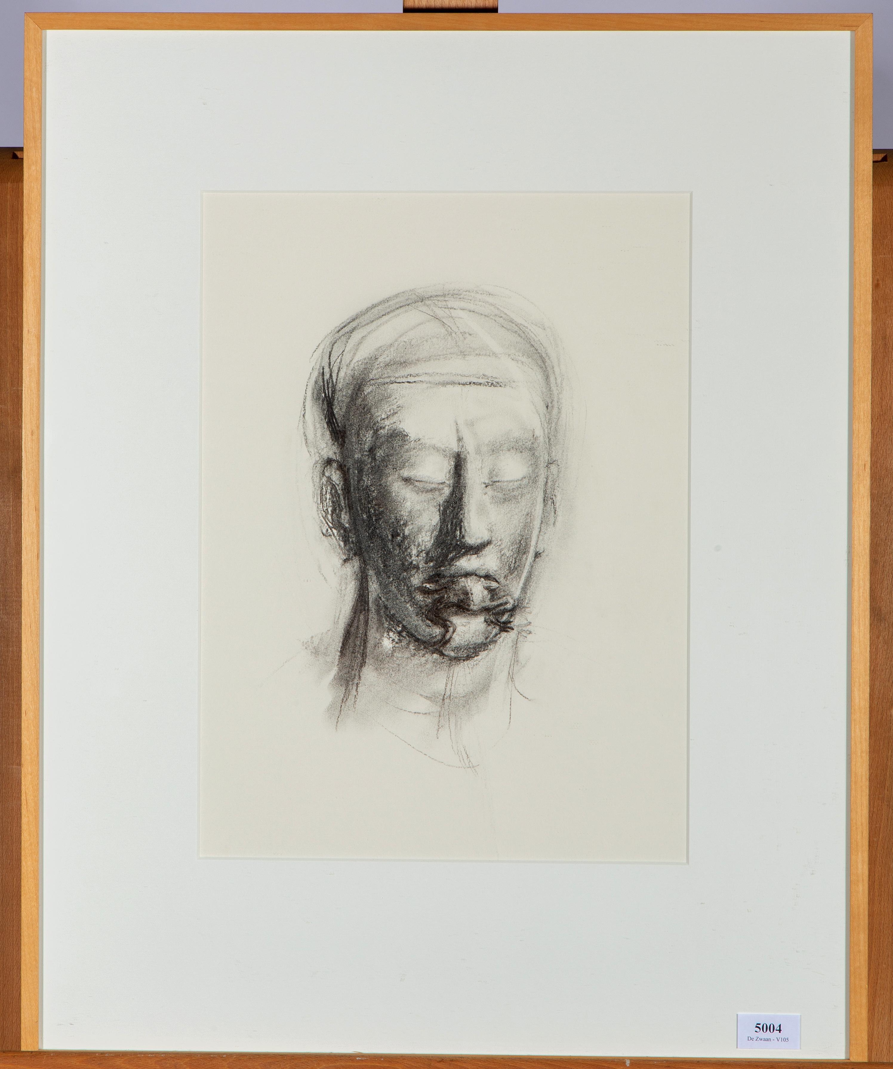 Artwork by Juul Kraijer, 'Pad uit mond', Made of charcoal