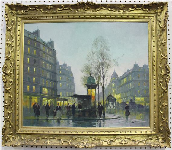 'Wet Evening in Paris' by Charles Janin, 20th century