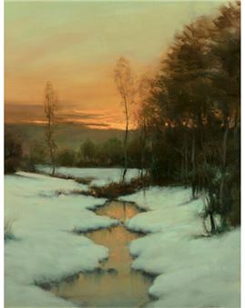 Winter Creek Sunset - Dennis Sheehan