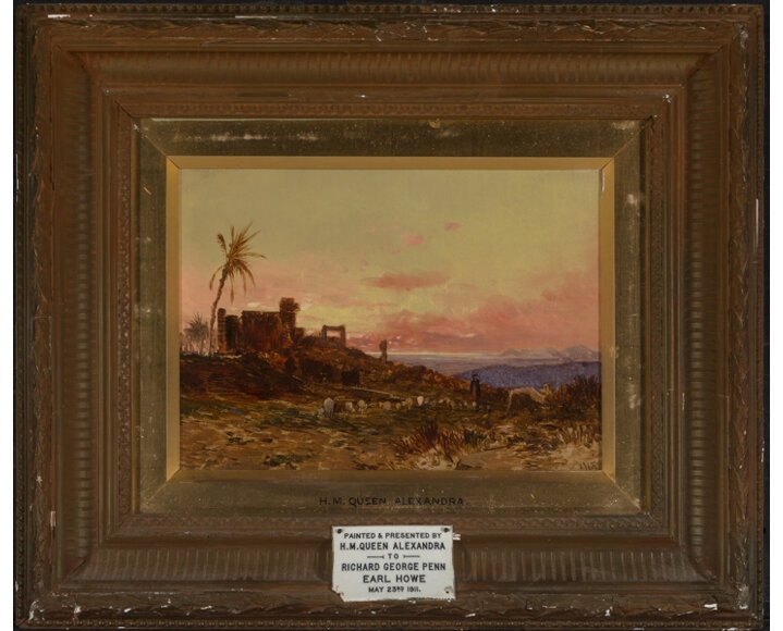 Artwork by Alexandra of Denmark, Oasis in the Desert, Made of Oil on prepared canvas