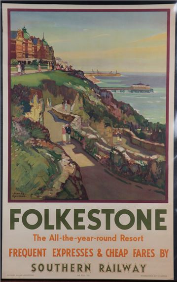 Folkestone the All-the-year-round Resort by Leonard Richmond, circa 1930s