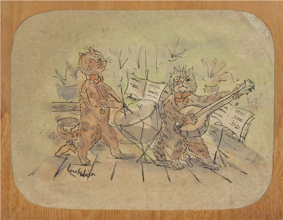 Katzenband by Louis Wain