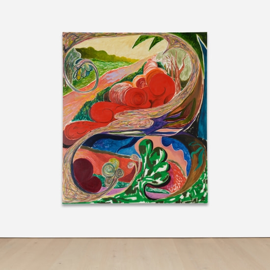 Artwork by Shara Hughes, Inside Outside, Made of oil and acrylic on canvas