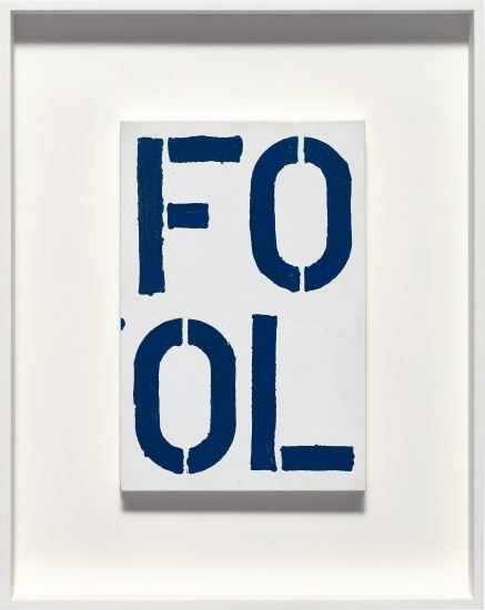 Christopher Wool | Blue Fool (1990) | MutualArt