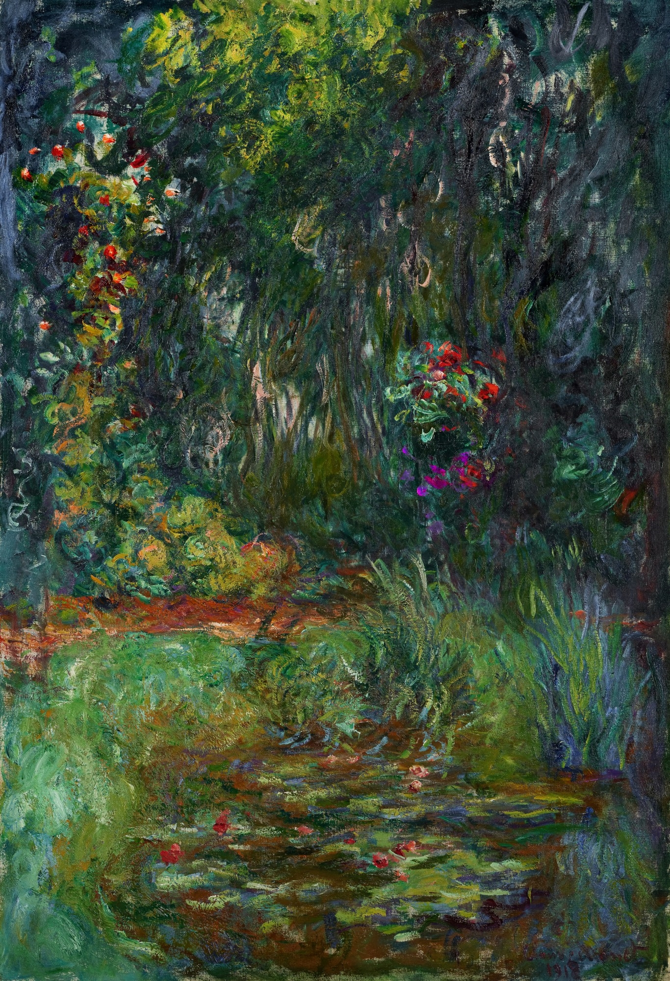 Artwork by Claude Monet, Coin du bassin aux nymphéas, Made of oil on canvas