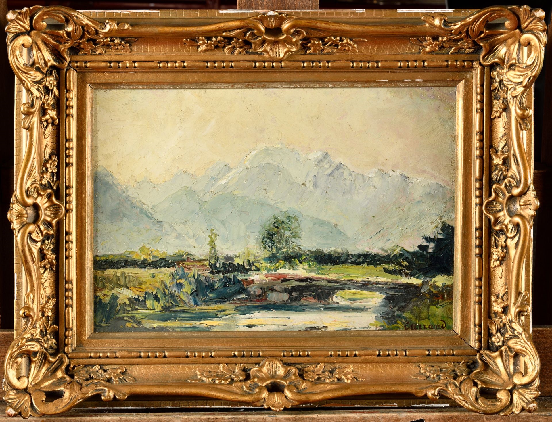 Paysage de montagne by Louis-Hilaire Carrand