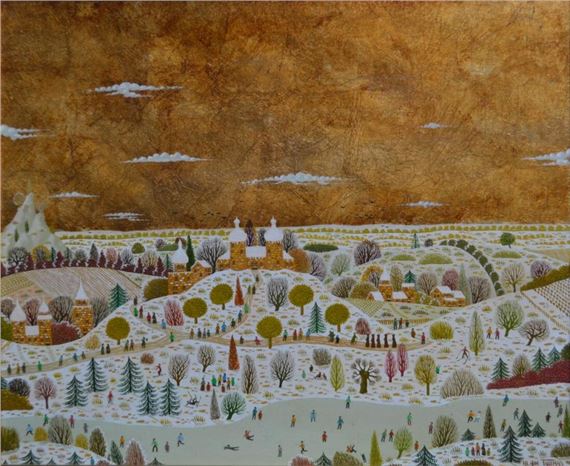 Paysage d'hiver by Alain Thomas