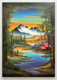 Neil Raitt: Between a Rock and a Setting Sun - Anat Ebgi, LA (La Cienega Blvd)
