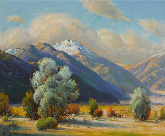 "Mount San Jacinto & Smoke Trees," by Paul Grimm, 1972