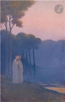 Jeunes femmes au lac - Alphonse Osbert