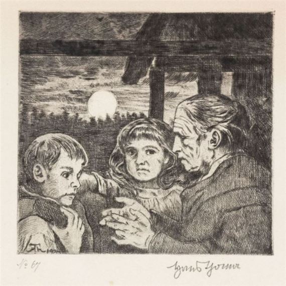 Märchenerzählerin by Hans Thoma