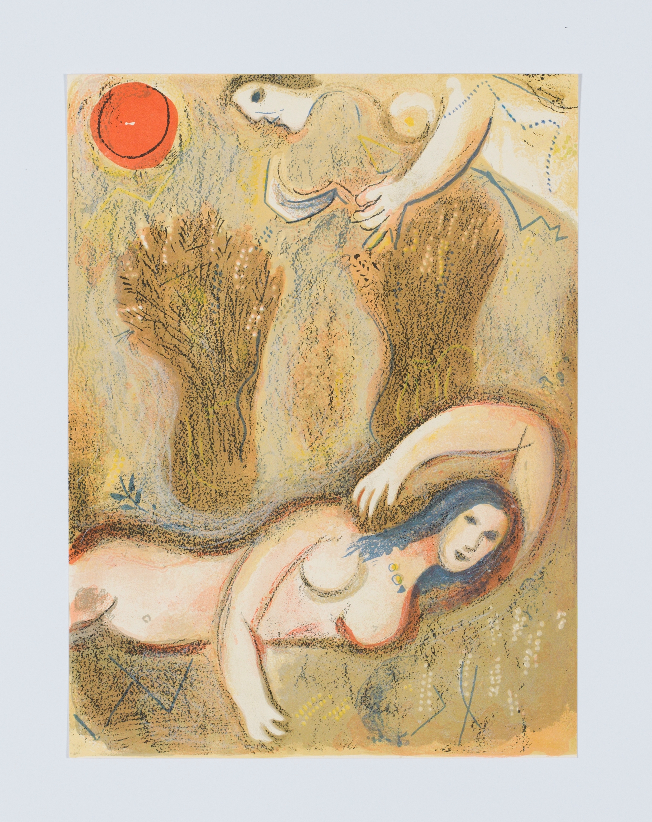 „Boas und Ruth“ by Marc Chagall, um 1960