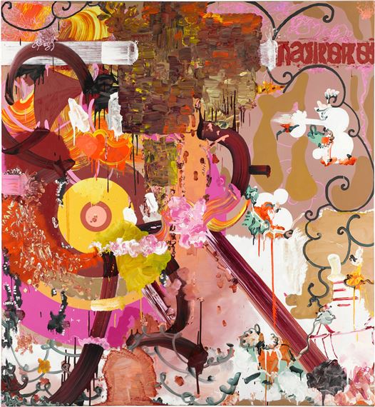 Untitled (Brown) by Fiona Rae, dated 1994