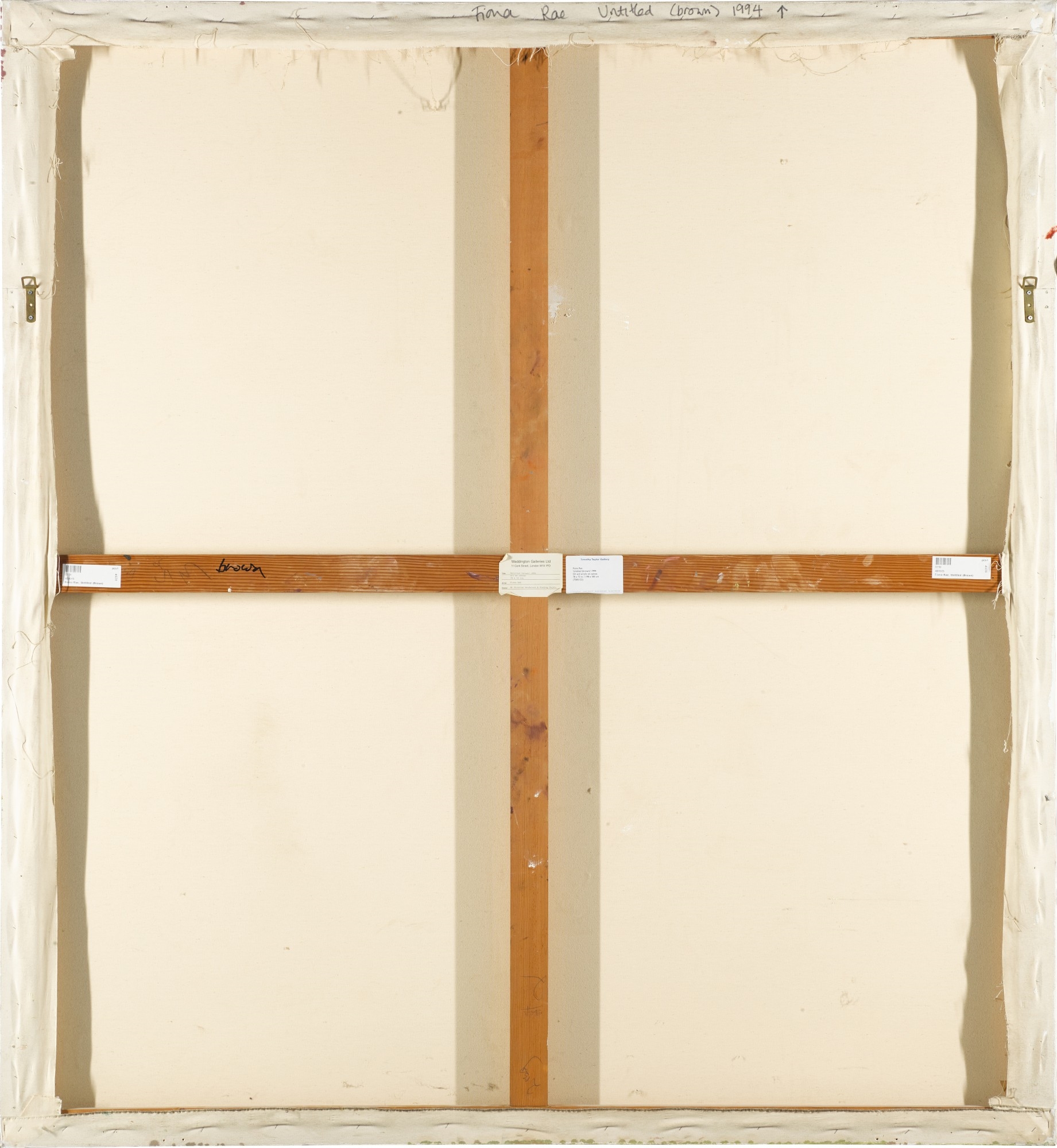 Artwork by Fiona Rae, Untitled (Brown), Made of oil and acrylic on canvas