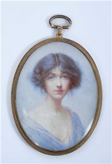 portrait miniature on ivory - Mabel Hobson Hankey