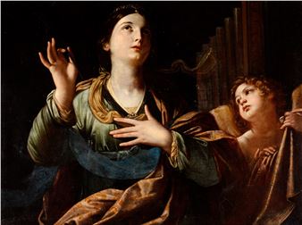 Santa Cecilia and an Angel - Giovan Giacomo Sementi