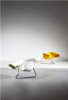 Pair of Ribbon CL9 armchairs, Fiarm production - Cesare Leonardi