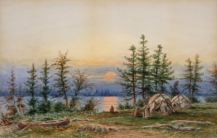 frederick-arthur-verner-camp-on-chemong-lake-1878-mutualart