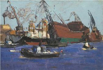 Baltic gulf. Motor ship Beijing - Aleksei Nikolaevich Semenov