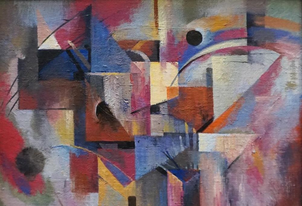 Artwork by A Beshirov, Color Composition, Made of Oil on Board