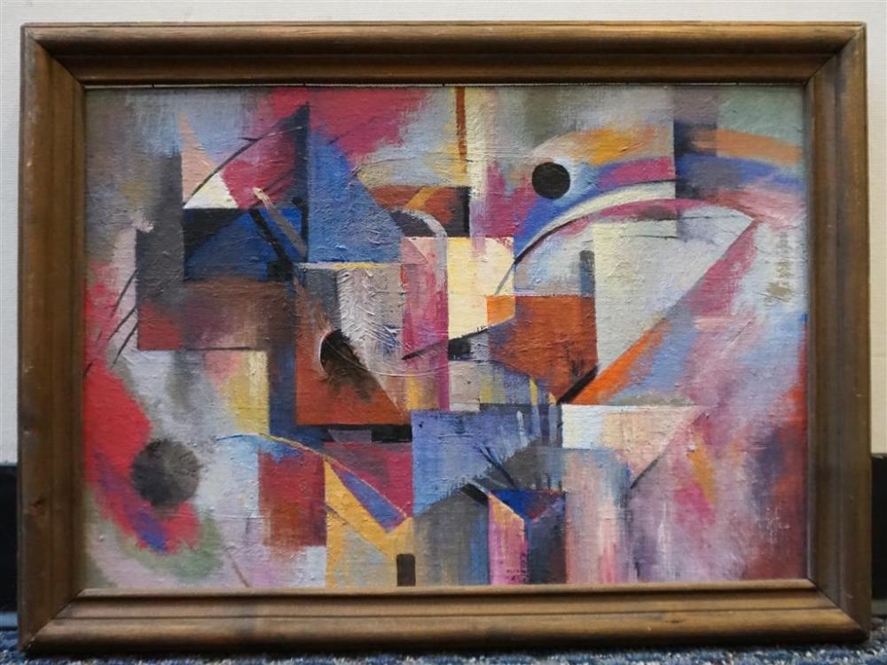 Artwork by A Beshirov, Color Composition, Made of Oil on Board