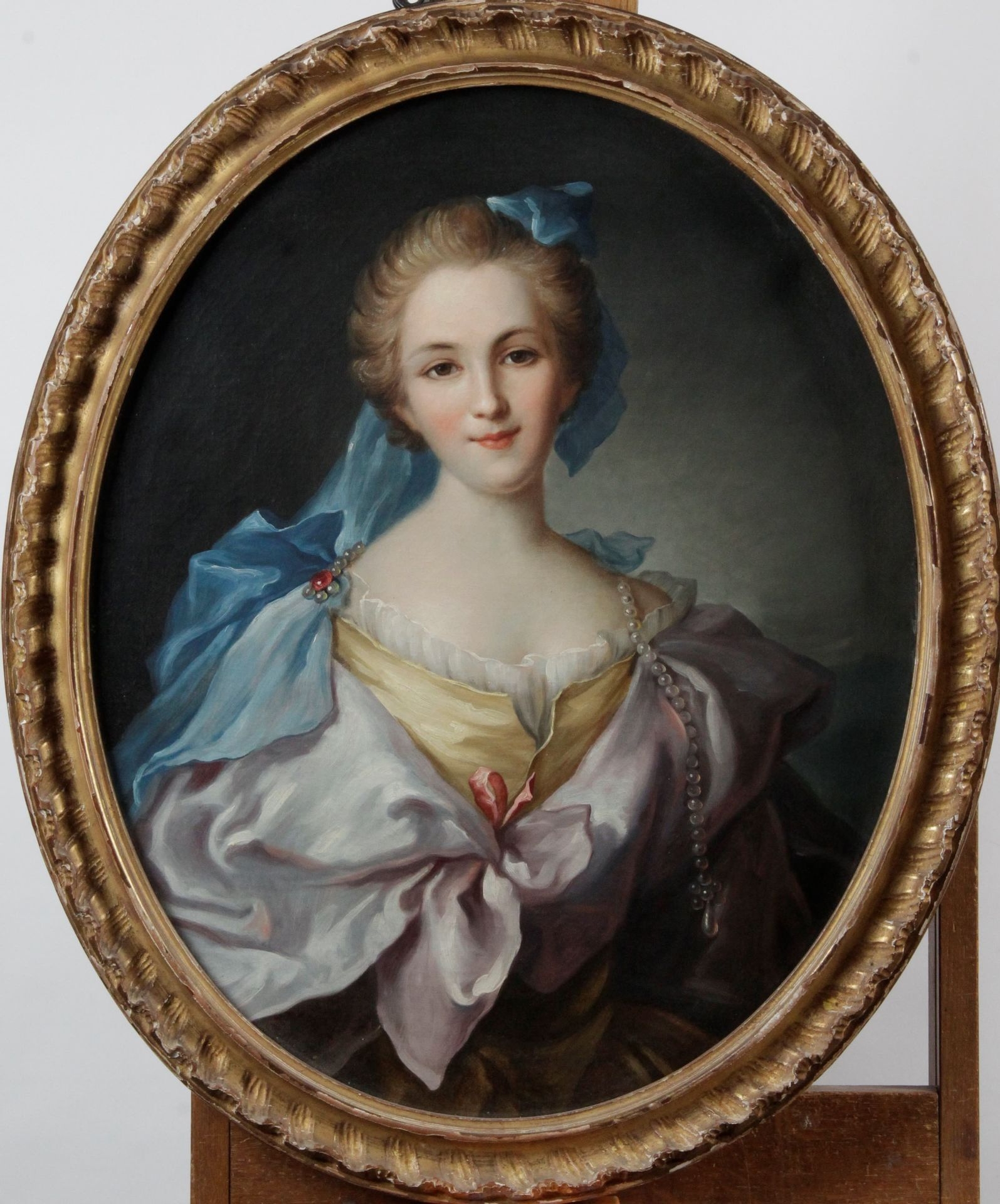 French School, 18th Century | Portrait of a young girl in bust | MutualArt
