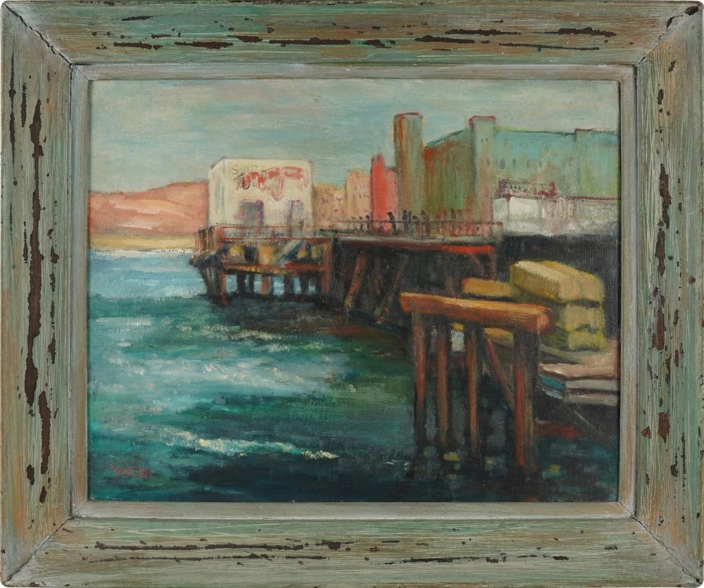 Artwork by Naomi Yergin, OLD SANTA MONICA PIER, Made of oil on canvas