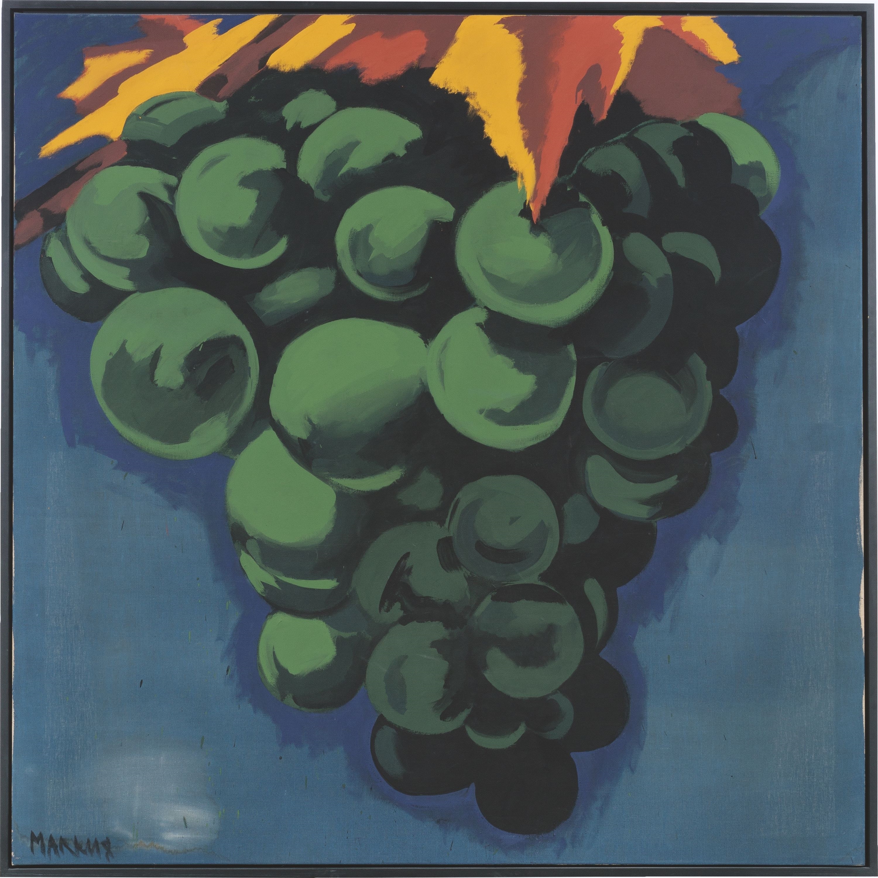 Bunch of grapes. by Markus Lüpertz, 1971