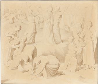 The Gathering of the Manna. - Johann Friedrich Overbeck