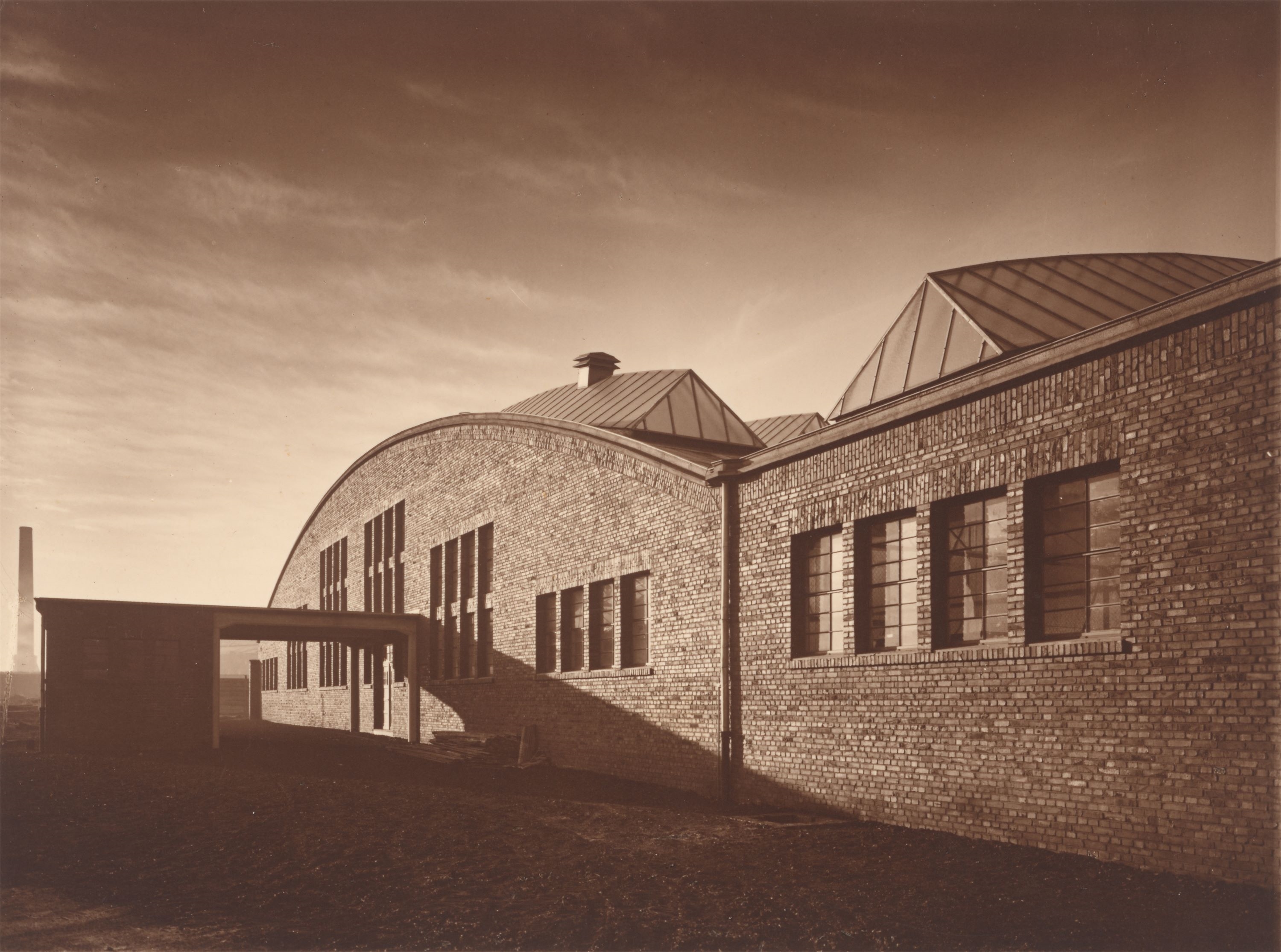 Artwork by Werner Mantz, Tyre factory Englebert in Aachen., Made of Vintage  Gelatin silver print