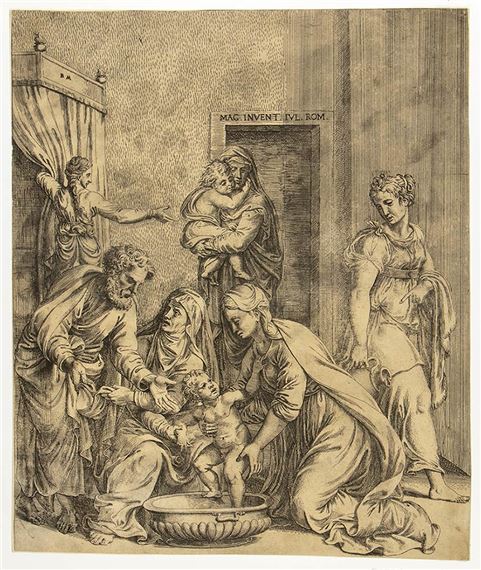 The Holy Family with Saint Anne by Battista dell'Angelo del Moro