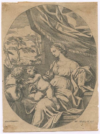 Madonna and Child with Saint John