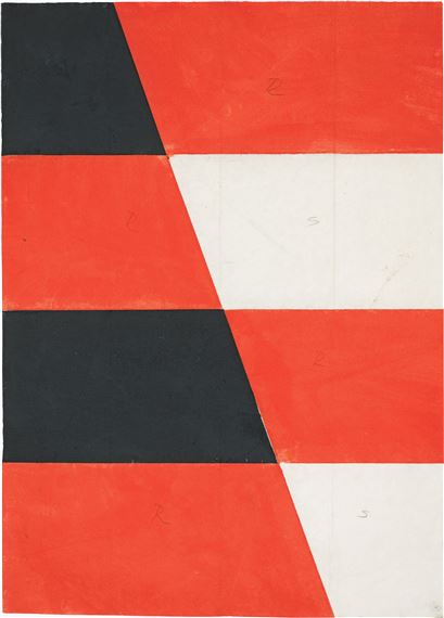 Rhomb shapes in red and black.