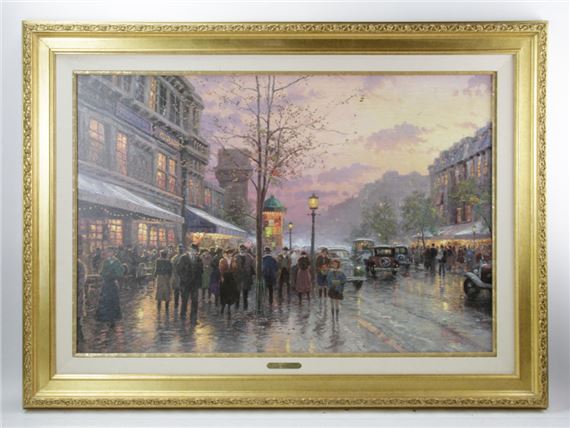 "Boulevard Lights" by Thomas Kinkade, circa 1980