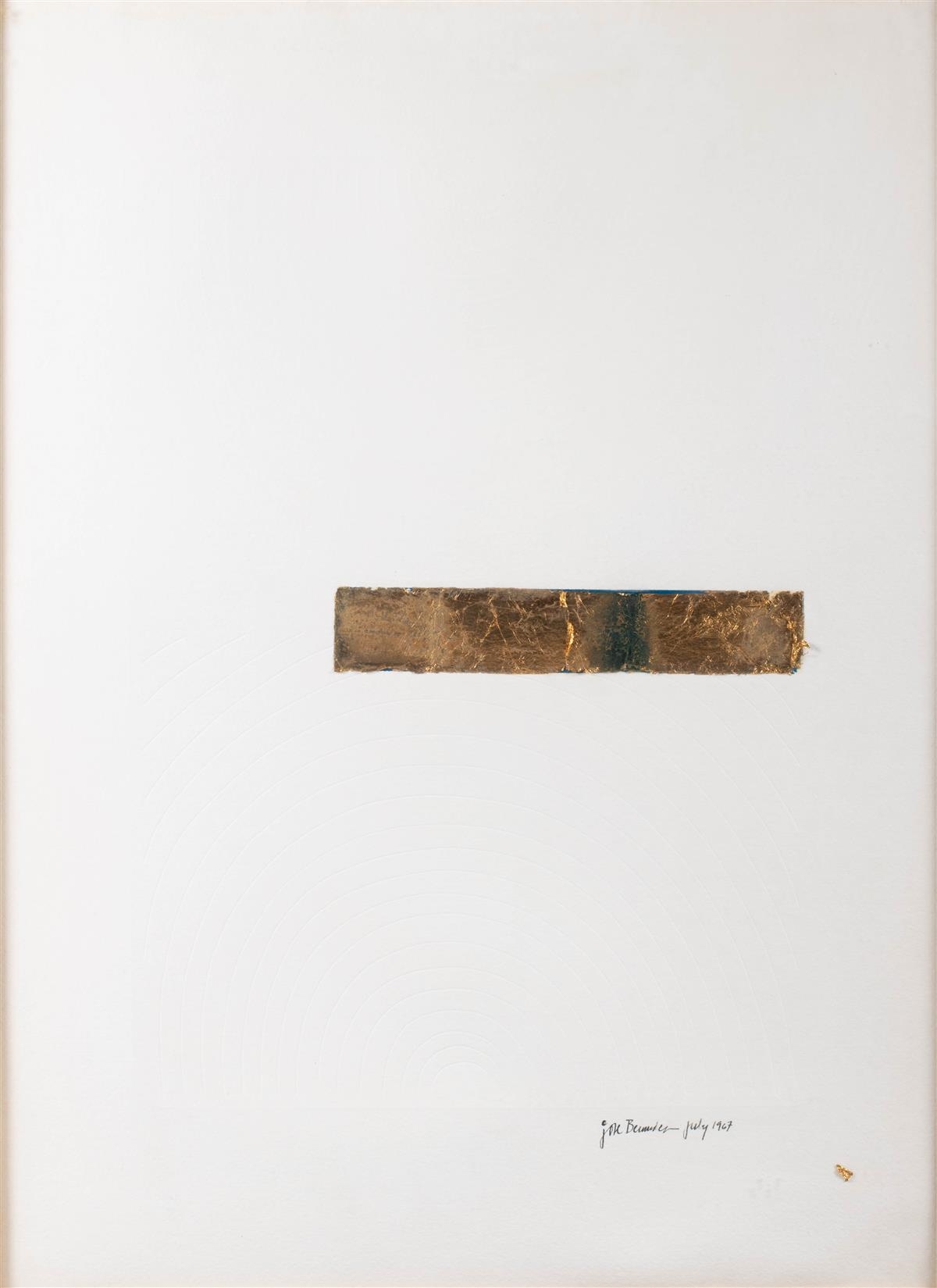 Artwork by José Bermudez, UNTITLED, Made of Impressed paper with gold leaf