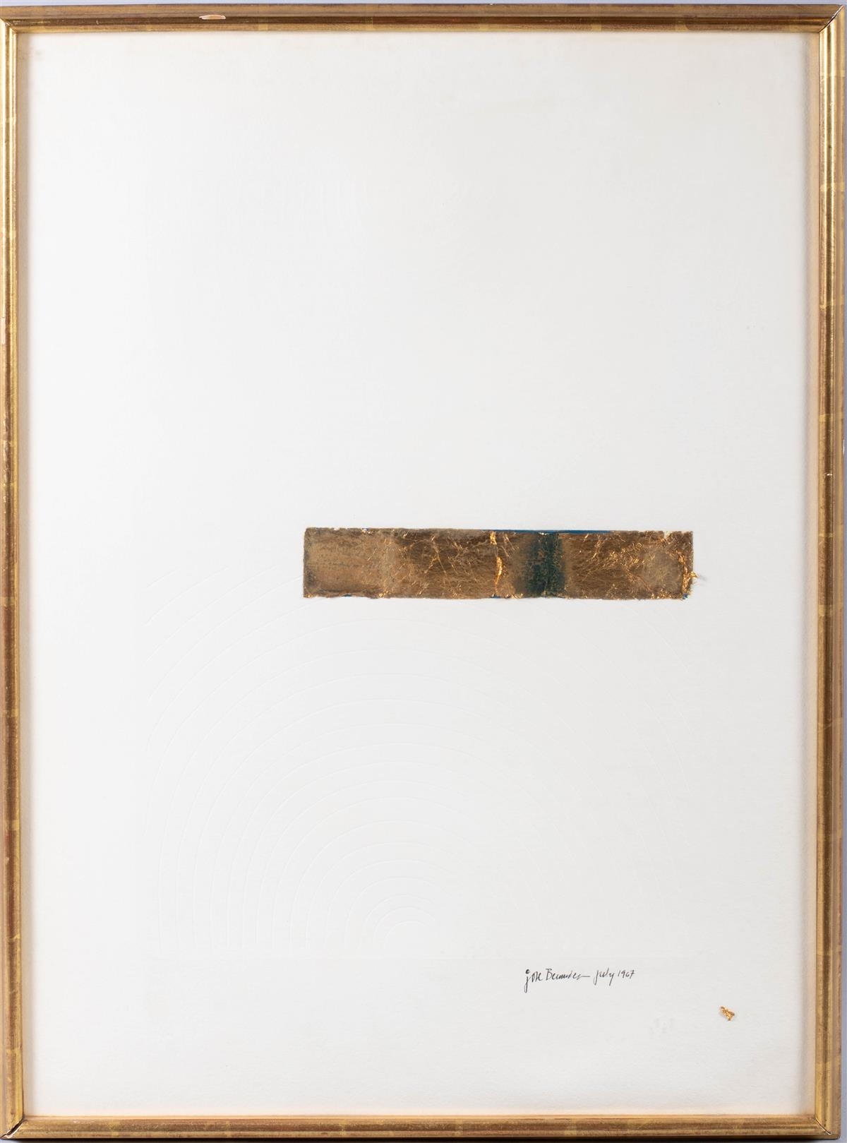 Artwork by José Bermudez, UNTITLED, Made of Impressed paper with gold leaf