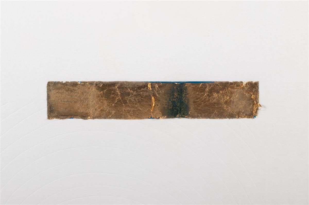 Artwork by José Bermudez, UNTITLED, Made of Impressed paper with gold leaf