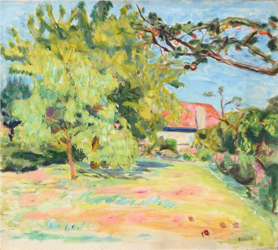 The red house in the trees by Pierre Bonnard, About 1923