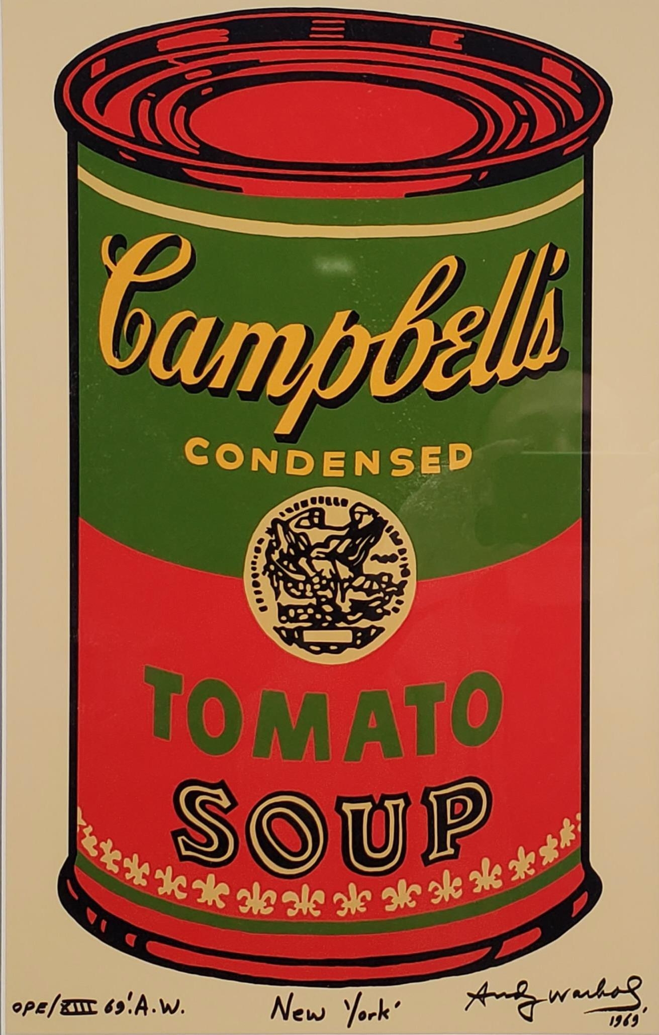 Colored Red Campbell's by Andy Warhol