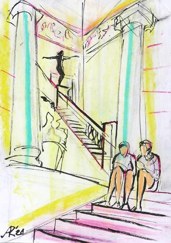 Anke Rische | In der Alten Nationalgalerie (2021) | MutualArt