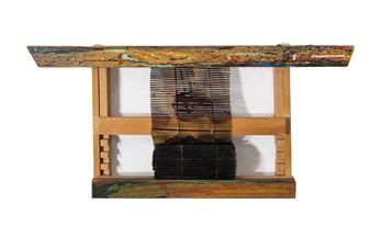 Daniel Dezeuze returns to Galerie Templon with a series of hybrid works