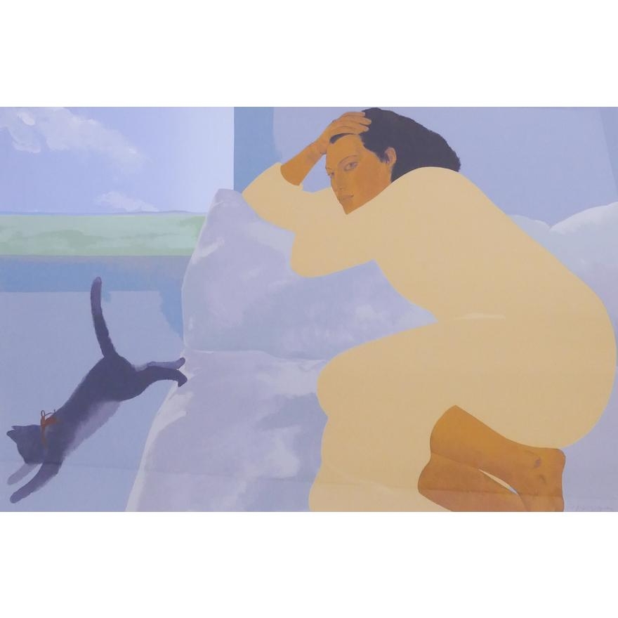 Pegge Hopper HAWAIIAN LADY WITH CAT MutualArt