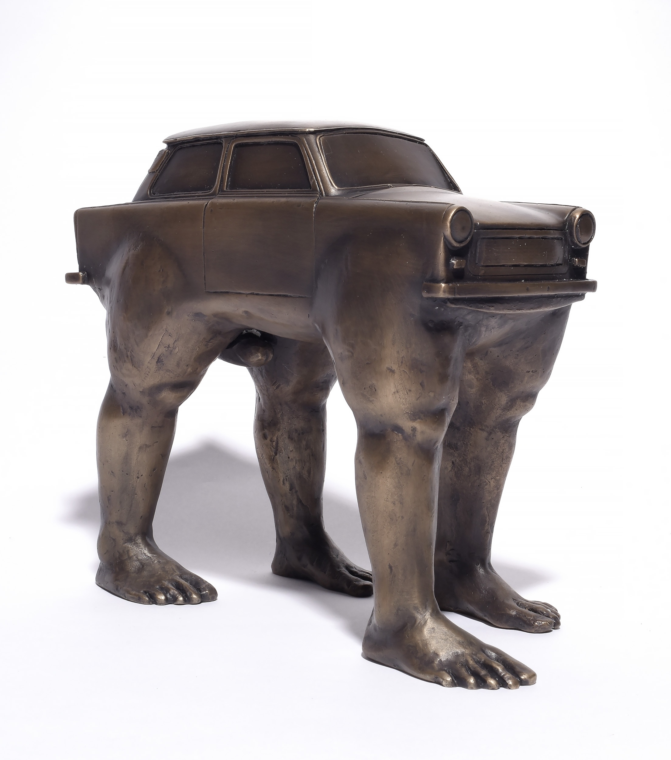 Artwork by David Cerny, YOU VADIS, Made of bronze