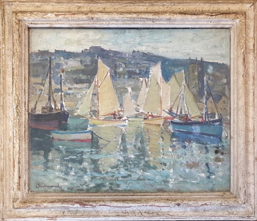 Artwork by Leonard Richmond, St Ives, Made of oil on board