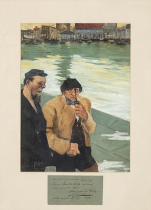 Sailors. by Mariano Felez, 1914