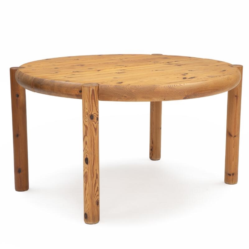 Rainer Daumiller | Dining table of solid pine wood with extension and ...