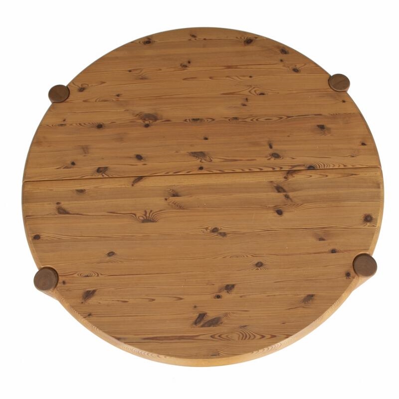 Rainer Daumiller | Dining table of solid pine wood with extension and ...