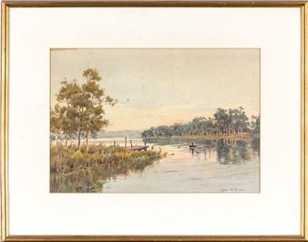 Untitled River Scene - George A. Daniel